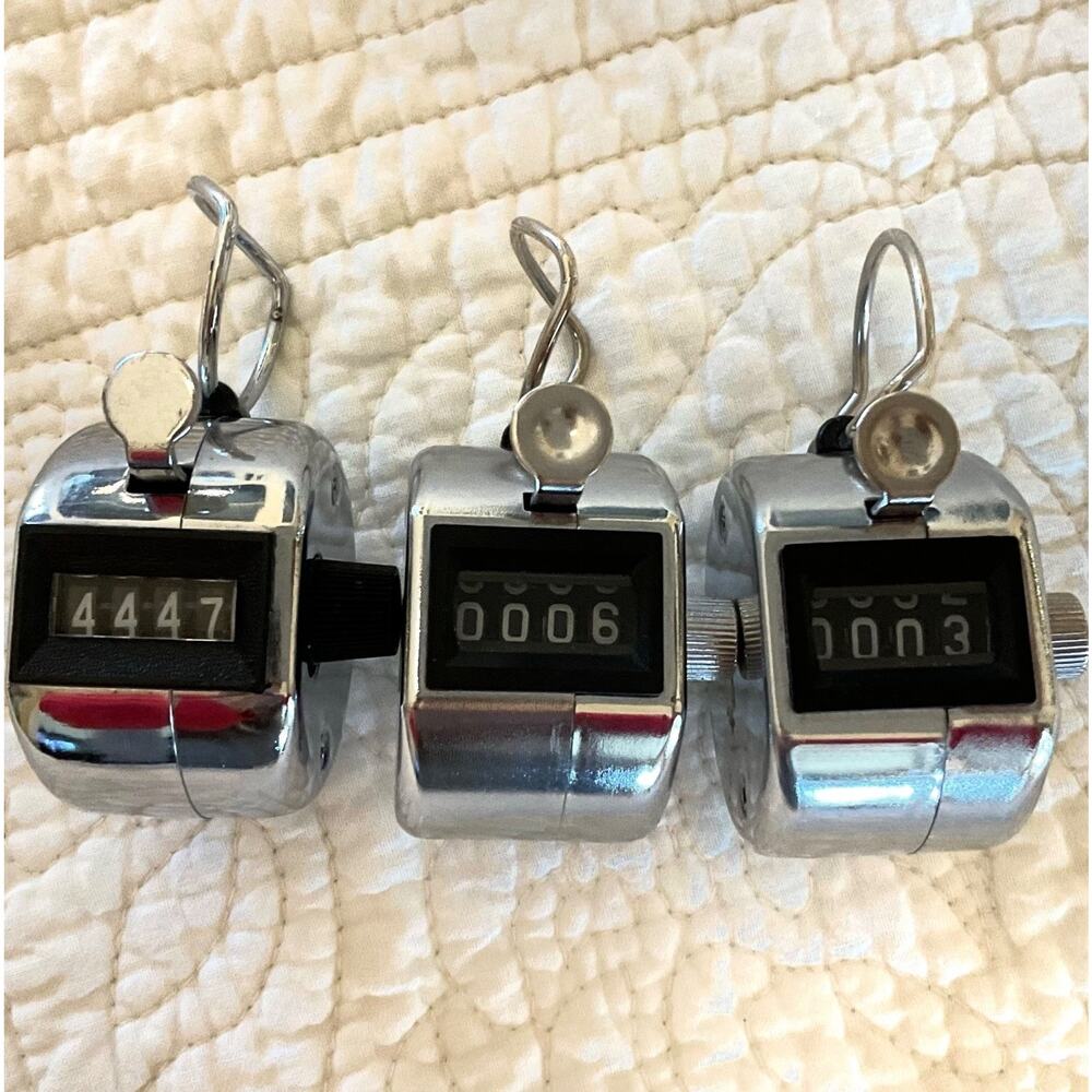 Lot of 3 Magnetic Tally Counters for Utility or Score Keeper for Sports or Bunco